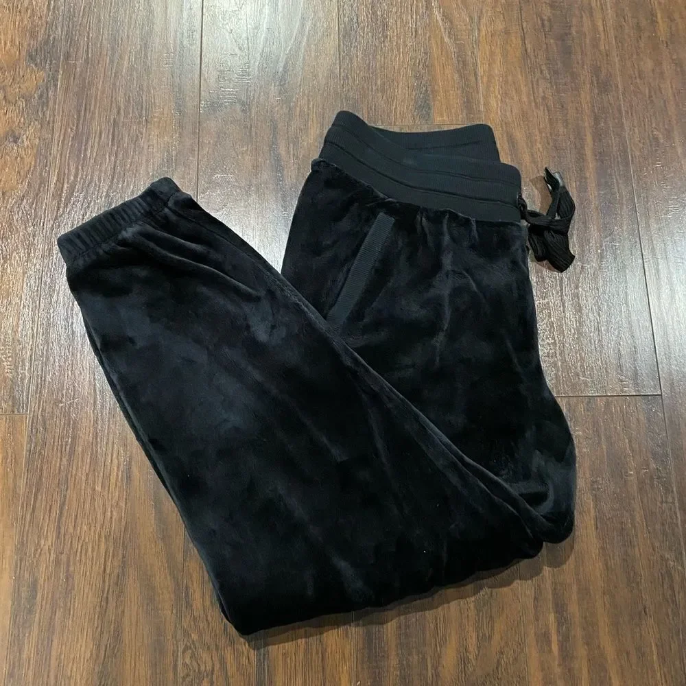 Athleta Double Cozy Karma black Recover Joggers sweatpants